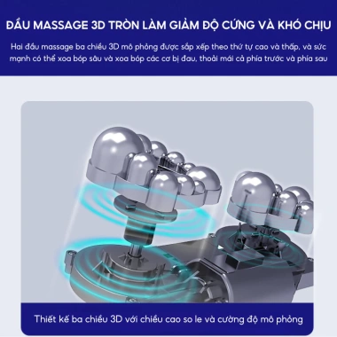 Gối Massage 3D Đảo Chiều DELAX GMC01 – Thư Giãn Cổ Vai Gáy, Hồng Ngoại Giảm Nhức Mỏi, 599k