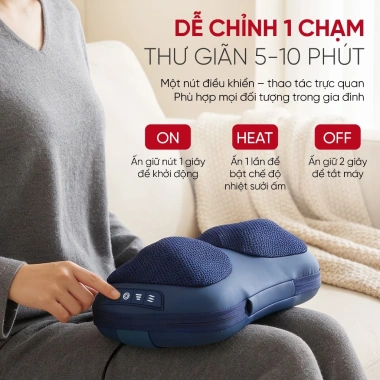Gối Massage Buheung MK-334 2 Mức Độ Nhiệt Ấm Giảm Mỏi Vai Gáy Bảo Hành 12 Tháng 989k VND 6 Gối Massage Buheung MK-334 2 Mức Độ Nhiệt Ấm Giảm Mỏi Vai Gáy Bảo Hành 12 Tháng 989k VND 6