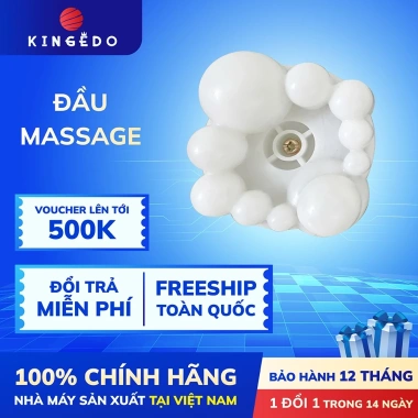 Gối Massage Cổ Vai Gáy KN23 Trắng - Giảm Đau, Thư Giãn, 3 Chế Độ, Giá 495k