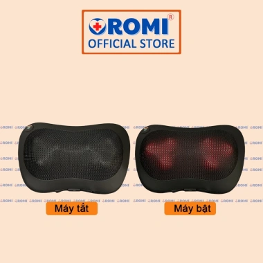 Gối Massage Nhiệt Hồng Ngoại OROMI ORM-755 6 Bóng Xoay - Mát Xa Cổ Vai Gáy, Thắt Lưng - Giá 800k