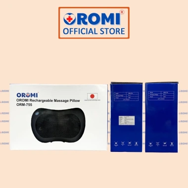 Gối Massage Nhiệt Hồng Ngoại OROMI ORM-755 6 Bóng Xoay - Mát Xa Cổ Vai Gáy, Thắt Lưng - Giá 800k
