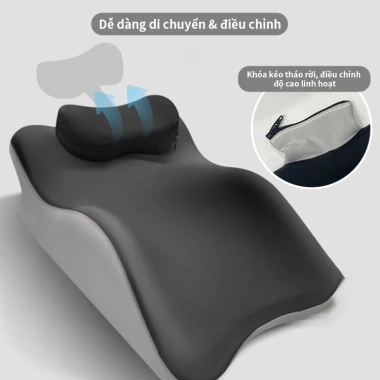 Gối Memory Foam Đa Năng ICON - Giảm Đau Vai Gáy, Ôm Sát Cổ, Hỗ Trợ Giấc Ngủ