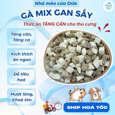Gói Mix Gà Gan Sấy Lạnh 35k - Hỗ Trợ Tiêu Hoá, Giảm Mùi Phân & Nước Tiểu, Giá Gốc 44k Gói Mix Gà Gan Sấy Lạnh 35k - Hỗ Trợ Tiêu Hoá, Giảm Mùi Phân & Nước Tiểu, Giá Gốc 44k
