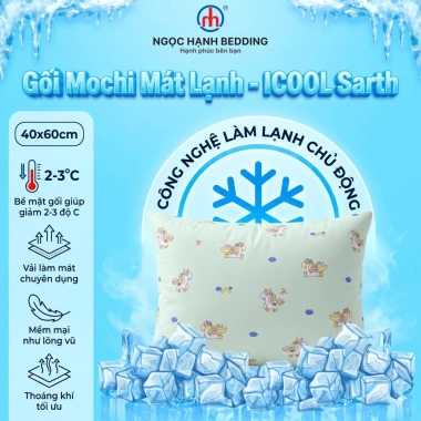 Gối Mochi iCool lông vũ mát lạnh, mềm mại - Tặng áo gối ngẫu nhiên, chỉ 120k - Ngọc Hạnh Bedding 3 Gối Mochi iCool lông vũ mát lạnh, mềm mại - Tặng áo gối ngẫu nhiên, chỉ 120k - Ngọc Hạnh Bedding 3