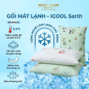 Gối Mochi iCool lông vũ mát lạnh, mềm mại - Tặng áo gối ngẫu nhiên, chỉ 120k - Ngọc Hạnh Bedding 12 Gối Mochi iCool lông vũ mát lạnh, mềm mại - Tặng áo gối ngẫu nhiên, chỉ 120k - Ngọc Hạnh Bedding 12