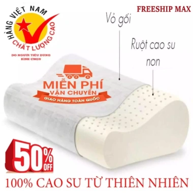 Gối Nằm Cao Su Non Nhân Tạo Sài Gòn Ngủ Ngon Chống Đau Cổ Vai BH 1 Đổi 1 99.000 VND 2