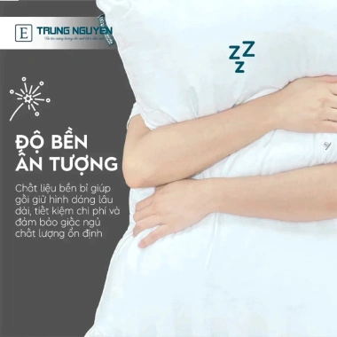 Gối nằm lông vũ cao câp Trung Nguyên: ruột to mềm mại, êm ái, khóa kéo, giá chỉ 359k 4