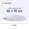 Gối nằm lông vũ cao câp Trung Nguyên: ruột to mềm mại, êm ái, khóa kéo, giá chỉ 359k 10