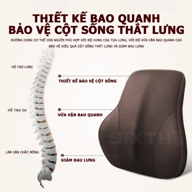 Gối NAPPA Da Công Thái Học Tựa Đầu Ô Tô Tựa Lưng Cao Su Non Êm Ái Dài To Chống Đau Mỏi Giá Ưu Đãi 329.473 VND