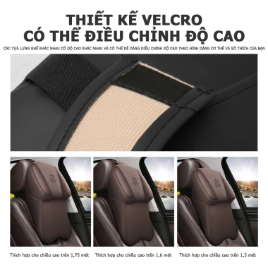 Gối NAPPA Da Công Thái Học Tựa Đầu Ô Tô Tựa Lưng Cao Su Non Êm Ái Dài To Chống Đau Mỏi Giá Ưu Đãi 329.473 VND