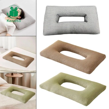 Gối ngủ bên có bịt tai thoáng khí Over‑ear, bảo vệ cổ đầu - Du lịch, máy bay, giá ưu đãi 252.720₫