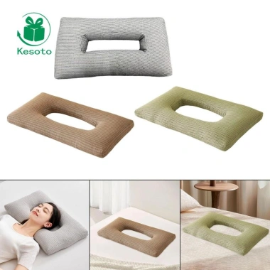 Gối ngủ bên có bịt tai thoáng khí Over‑ear, bảo vệ cổ đầu - Du lịch, máy bay, giá ưu đãi 252.720₫