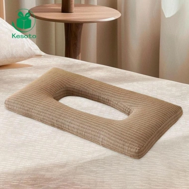 Gối ngủ bên có bịt tai thoáng khí Over‑ear, bảo vệ cổ đầu - Du lịch, máy bay, giá ưu đãi 252.720₫