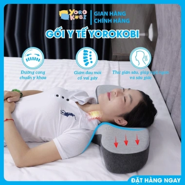 Gối ngủ công thái học con ếch YOROKOBI - 100% cao su non, giảm đau cổ vai gáy, ngăn thoái hoá cổ - chỉ 688.000₫ 3