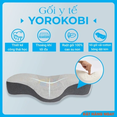 Gối ngủ công thái học con ếch YOROKOBI - 100% cao su non, giảm đau cổ vai gáy, ngăn thoái hoá cổ - chỉ 688.000₫ 10