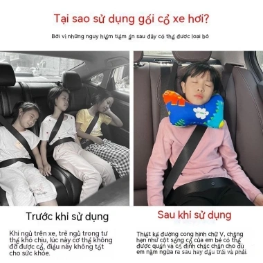 Gối ngủ đầu 100% cotton thoáng khí, giặt được, hỗ trợ đầu, giảm đau cổ cho trẻ em và người lớn - giảm 22% 2