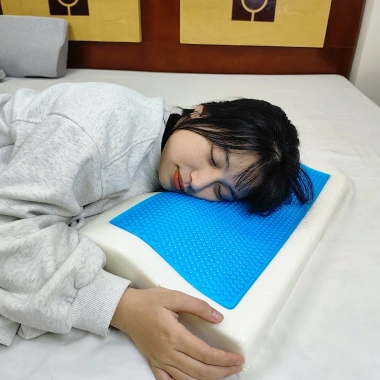 Gối ngủ nhanh cao su non CECILA cho người lớn - Công thái học giảm đau vai gáy, hỗ trợ ngủ sâu