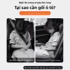 Gối ngủ ô tô tựa lưng ghế sau cho mọi lứa tuổi, an toàn chống đâm, giảm 210.000₫ 3