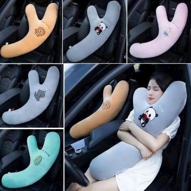 Gối ngủ ô tô tựa lưng ghế sau cho mọi lứa tuổi, an toàn chống đâm, giảm 210.000₫