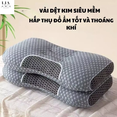Gối ngủ spa, khách sạn mềm mại thoáng khí, chống đau cổ vai gáy, giảm ngáy – 50.000₫