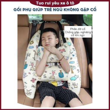 Gối Ngủ Tựa Đầu Ô Tô TRENDY - Thay Đai An Toàn, Chống Nghẹo Cổ, Đệm Mềm Dễ Dàng Tùy Chỉnh, Giá 76.680₫