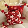 Gối Ngựa Lễ Hội Năm Mới Đỏ - Đệm Lưng Sofa Phòng Khách & Phòng Ngủ 4