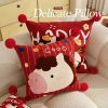 Gối Ngựa Lễ Hội Năm Mới Đỏ - Đệm Lưng Sofa Phòng Khách & Phòng Ngủ 6