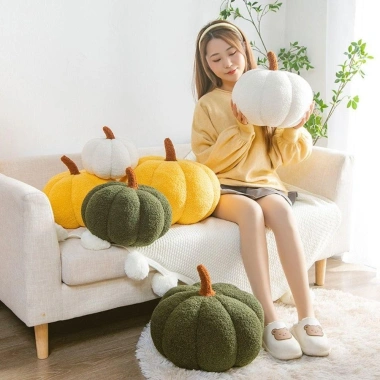 Gối nhồi bông bí ngô NAMSHEVA - Đệm mềm mại, trang trí nội thất, chỉ 94.490₫