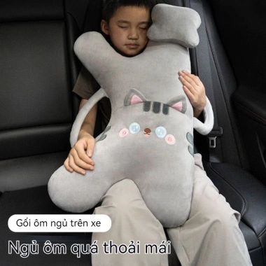 Gối ô tô an toàn cho trẻ em và người lớn ngăn bóp cổ ghế sau, giá ưu đãi 280.000đ 7