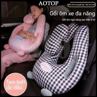 Gối Ô Tô AOTOP Xe Ngủ Trẻ Em Người Lớn Dây An Toàn Chống Tắc Cổ Tiện Dụng Giá Ưu Đãi 200.000