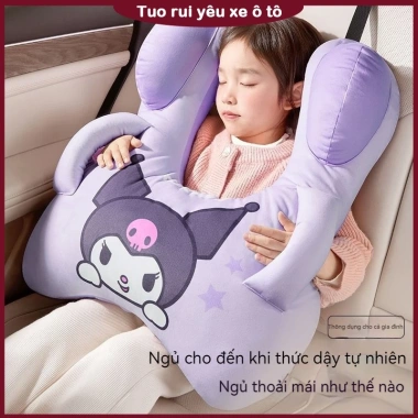 Gối ô tô họa tiết hoạt hình dễ thương dạng chữ H - Gối ghế sau siêu êm, giảm giá 162.000₫