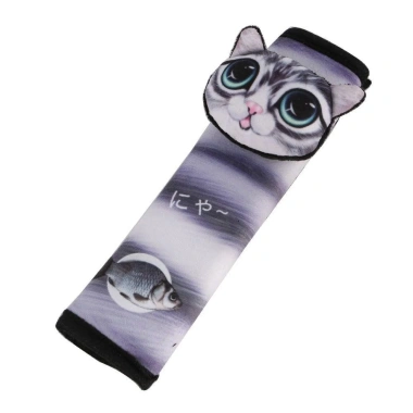 Gối ô tô SEKINEW - Tựa đầu hoạt hình mèo Husky Siberia, vỏ dây an toàn mềm, giá ưu đãi 81.432 VND 10