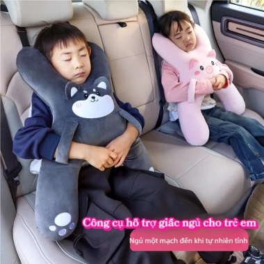 Gối ô tô trẻ em có dây an toàn, ngủ an toàn mọi hành trình, giá chỉ 147.000₫ 2