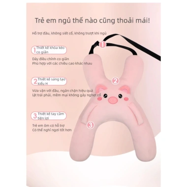 Gối ô tô trẻ em có dây an toàn, ngủ an toàn mọi hành trình, giá chỉ 147.000₫ 4
