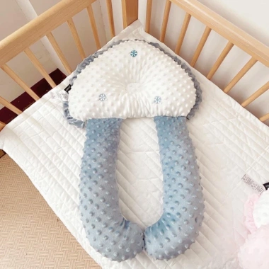 Gối Ôm Bé Sơ Sinh Chữ U - Chống Giật Mình, Ngăn Méo Đầu, Giá Ưu Đãi 128k 9