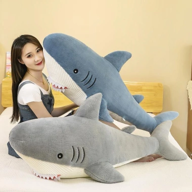 Gối ôm cá mập, gấu bông nhồi bông nhiều kích thước, quà tặng bạn gái giá rẻ 20k