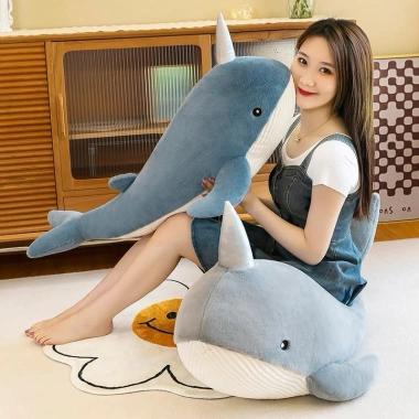 Gối ôm cá mập, gấu bông nhồi bông nhiều kích thước, quà tặng bạn gái giá rẻ 20k