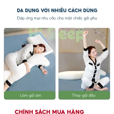 Gối ôm cao su non nguyên khối HI-SLEEP người lớn - Công thái học, ôm siêu thoải mái, giá 545k 3 Gối ôm cao su non nguyên khối HI-SLEEP người lớn - Công thái học, ôm siêu thoải mái, giá 545k 3