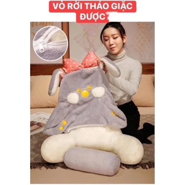 Gối ôm Capybara - Tựa lưng, đệm ngồi gấu bông, hỗ trợ lưng văn phòng, 259.000₫