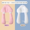 Gối Ôm Chữ U 2in1 Đa Năng Cho Bé Sơ Sinh - Định Hình Đầu, Chống Méo Đầu, Gối Ngủ Ngon 10