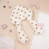 Gối ôm chữ U cao cấp Muslin chống giật mình, định hình đầu, lưới thoáng khí, dây rút tự điều - 130.000 VND 9
