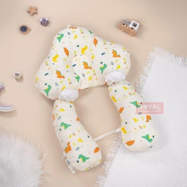Gối ôm chữ U cao cấp Muslin chống giật mình, định hình đầu, lưới thoáng khí, dây rút tự điều - 130.000 VND 10