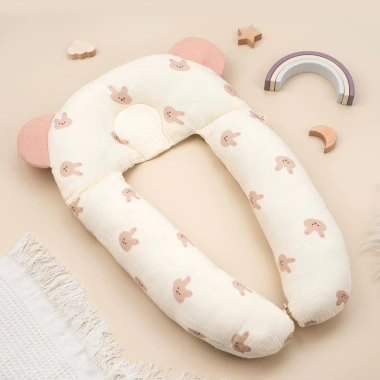 Gối Ôm Đa Năng Chữ U Chống Giật Mình Cho Bé - Siêu Êm 119.000đ