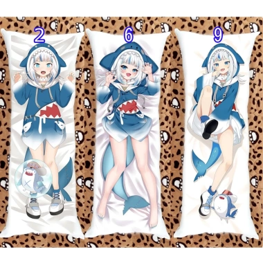 Gối ôm dài anime manga Hololive Gawr Gura 1mx40cm - Giảm giá 18% chỉ 220.000 VND