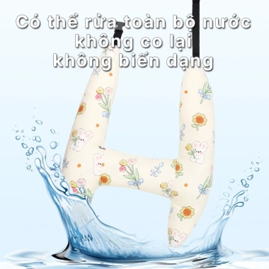 Gối ôm dây an toàn đi xe ô tô – Đệm êm, có chỗ luồn dây, phù hợp trẻ và người lớn