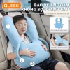Gối ôm dây an toàn ô tô QUEES trẻ em - Người lớn, chống trẹo cổ, ngủ ngon, 389.802 VND 4