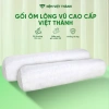 Gối ôm lông vũ Việt Thành to dài mềm mại, trọn cơ thể, khóa kéo, giá 366.000₫