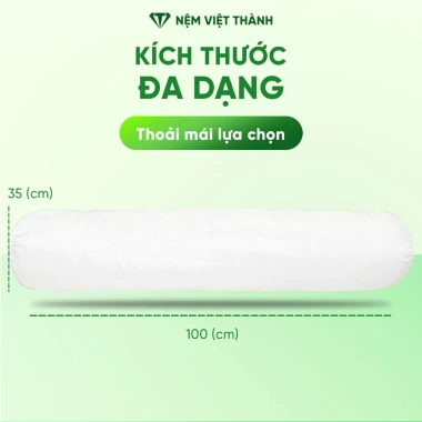 Gối ôm lông vũ Việt Thành to dài mềm mại, trọn cơ thể, khóa kéo, giá 366.000₫ 7