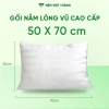 Gối ôm lông vũ Việt Thành to dài mềm mại, trọn cơ thể, khóa kéo, giá 366.000₫ 10