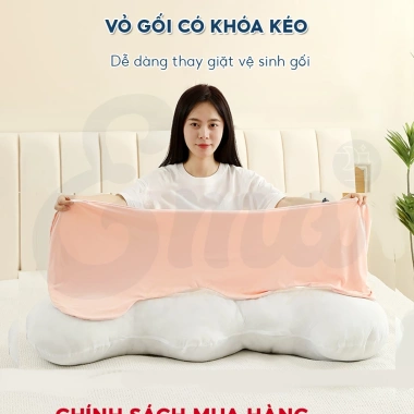 Gối ôm mát lạnh Hi-Sleep 35x100 cho người lớn - Công thái học, vỏ lụa băng thoáng mát, êm ái, giảm giá